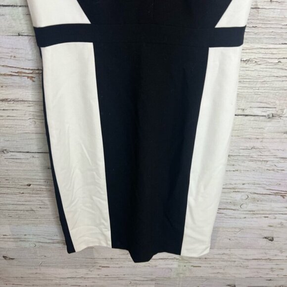 Calvin Klein  black white career dress size 6 - Picture 2 of 7